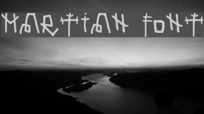 Martian Font Example 3