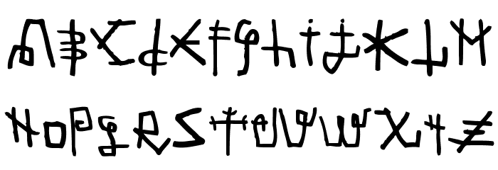 Martian Font Font LOWERCASE