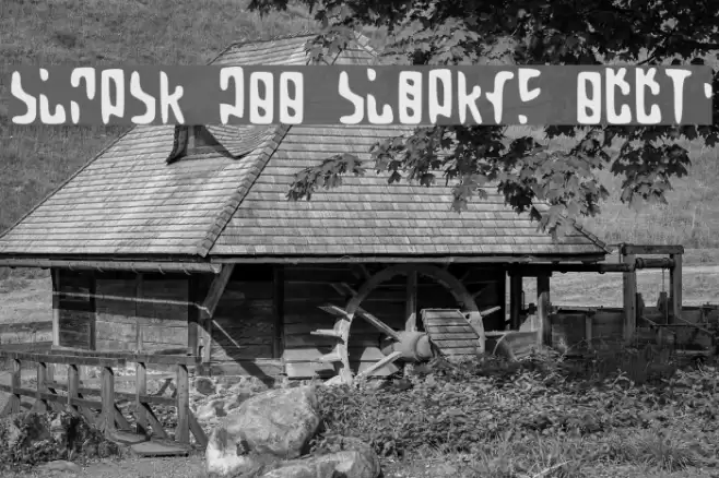 Martian Hull Markings Gloopy Font examples