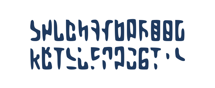 Martian Hull Markings Gloopy Lowercase