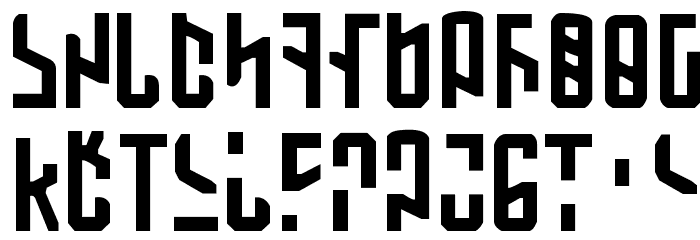 Martian Hull Markings Font LOWERCASE