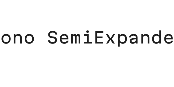Martian Mono SemiExpanded Regular Logo
