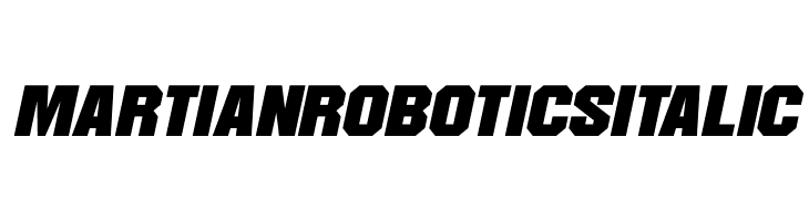 Martian Robotics Italic 