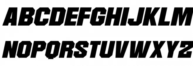 Martian Robotics Italic Polices MAJUSCULES