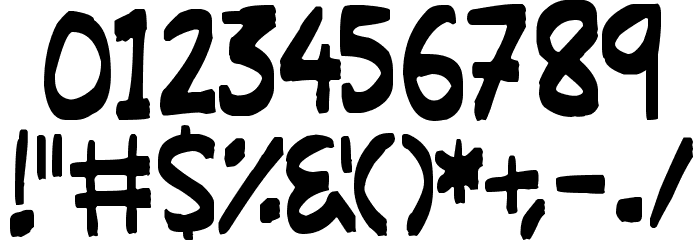 Martian Signpost フォント その他の文字