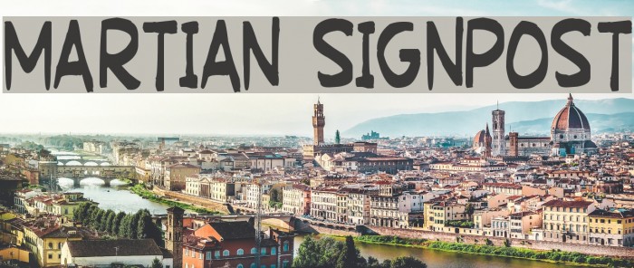 Martian Signpost フォント examples