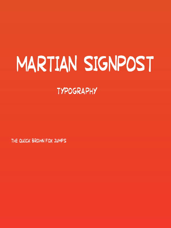Martian Signpost Poster