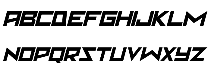 Martian Sunrise Italic Font LOWERCASE
