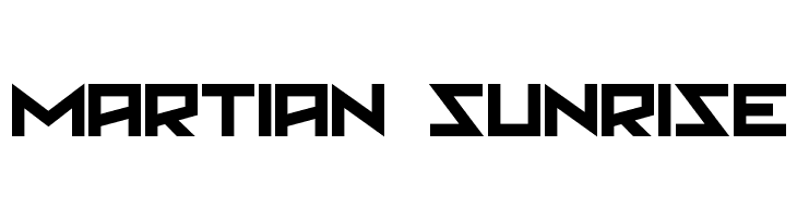 Martian Sunrise  Frei Schriftart Herunterladen