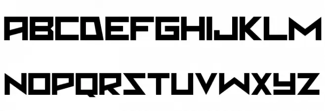 Martian Sunrise Font UPPERCASE
