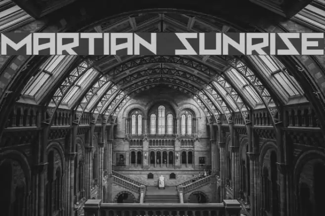 Martian Sunrise Font examples