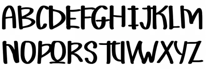 Martian Vacation Font UPPERCASE