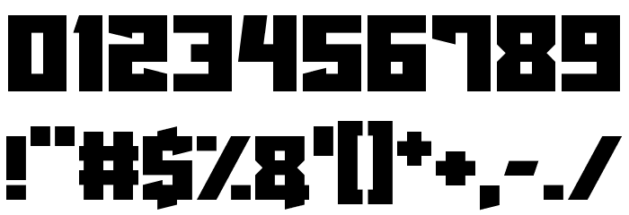 Martian Wars Font OTHER CHARS