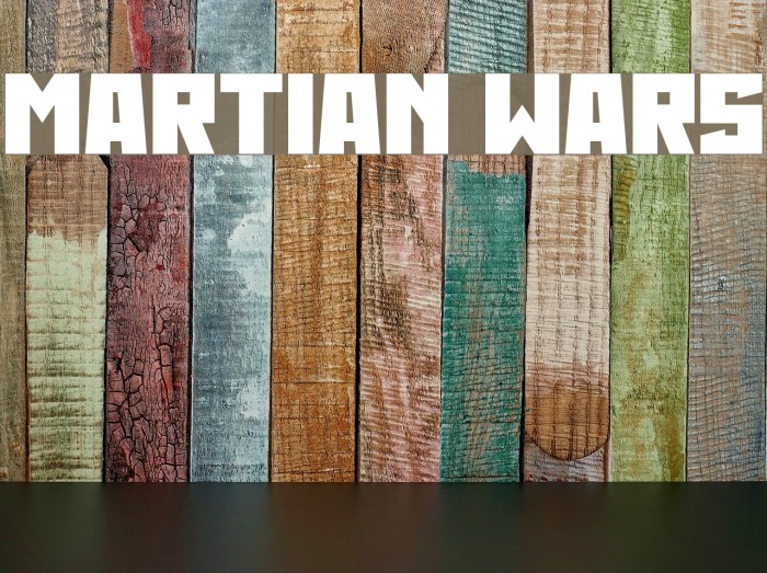 Martian Wars Font examples