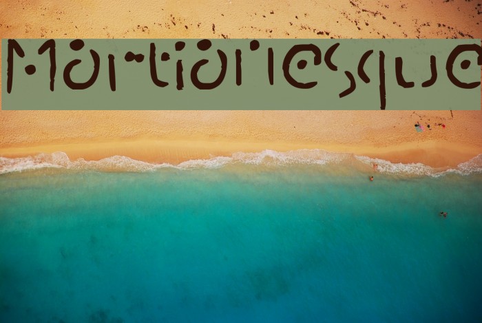 Martianesque Font examples