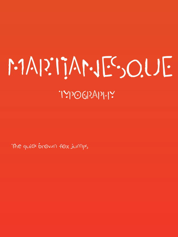 Martianesque Poster