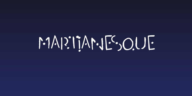 Martianesque Social Header