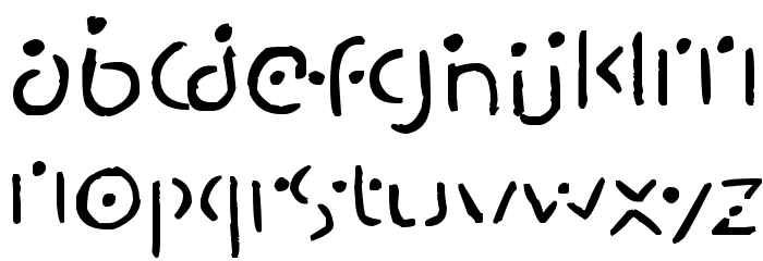 Martianesque Font LOWERCASE