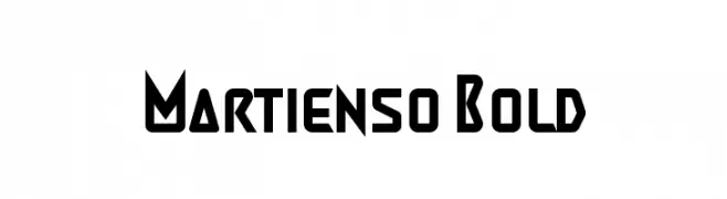 Martienso Bold  フリーフォントのダウンロード
