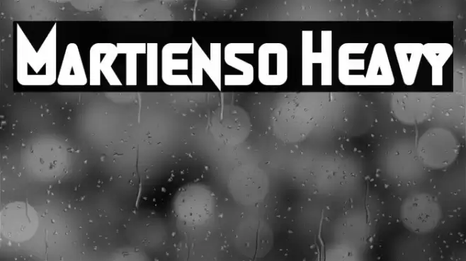 Martienso Heavy Font examples