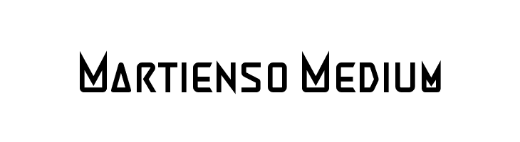 Martienso Medium  フリーフォントのダウンロード