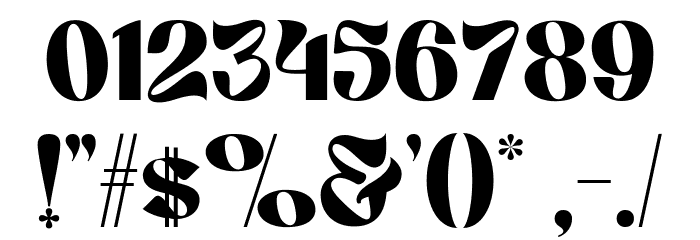 Martin Demo Regular Font OTHER CHARS