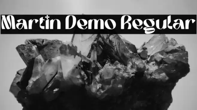 Martin Demo Regular خط examples