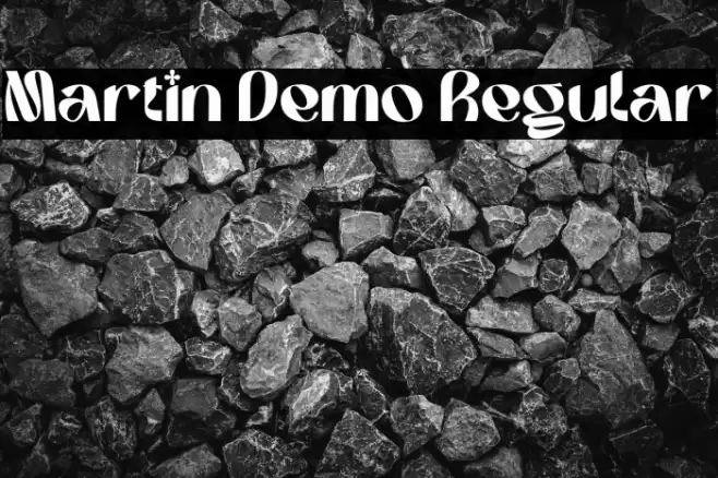 Martin Demo Regular خط examples