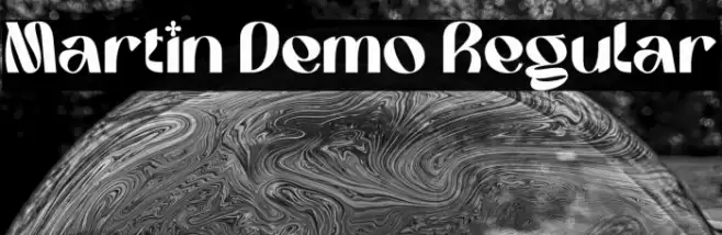 Martin Demo Regular خط examples
