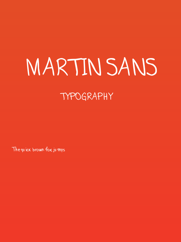 Martin Sans Poster
