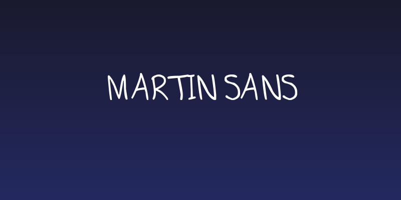 Martin Sans Social Header