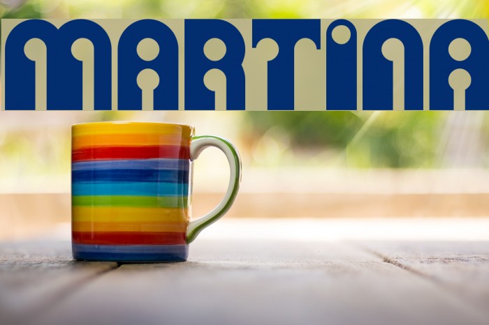 Martina Шрифта examples
