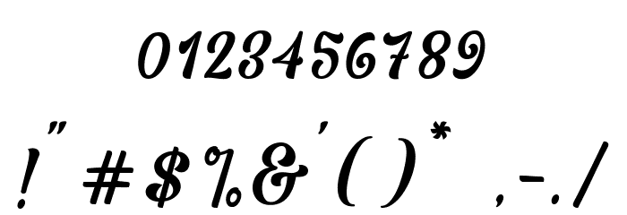 MartineScript Font OTHER CHARS