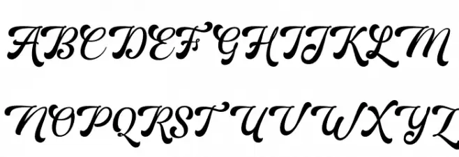 MartineScript Шрифта ВЕРХНИЙ