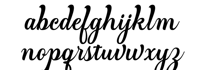 MartineScript Font LOWERCASE