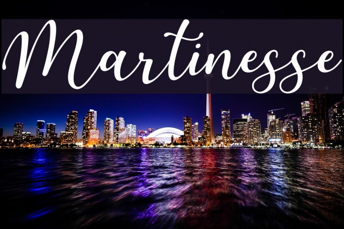 Martinesse Font examples