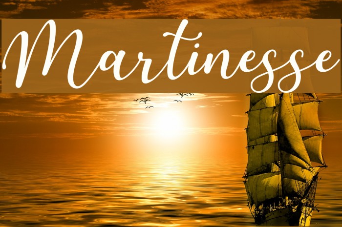 Martinesse Font examples