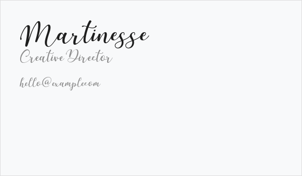 Martinesse Business Card