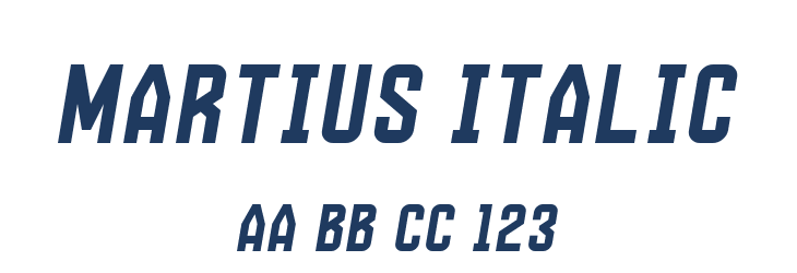 Martius Italic Font Preview