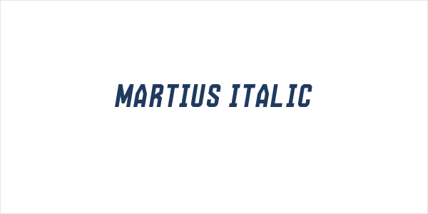 Martius Italic Logo