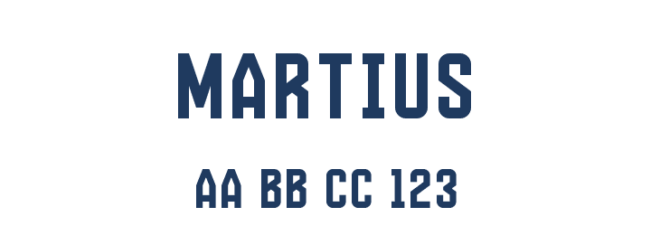 Martius Font Preview