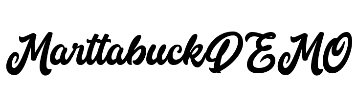 MarttabuckDEMO  Frei Schriftart Herunterladen