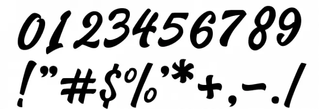 MarttabuckDEMO Font OTHER CHARS