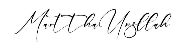 Marttha Unsllah  Free Fonts Download