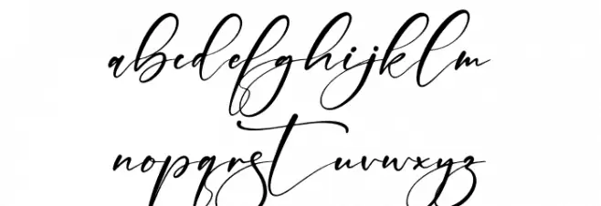 Marttha Unsllah फ़ॉन्ट लोअरकेस