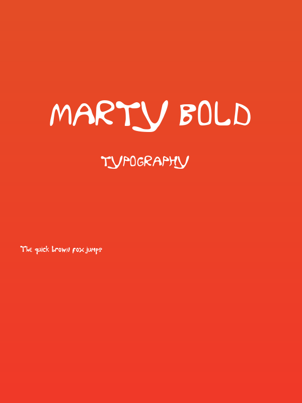 Marty Bold Poster