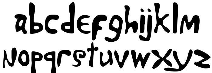 Marty Bold Font LOWERCASE