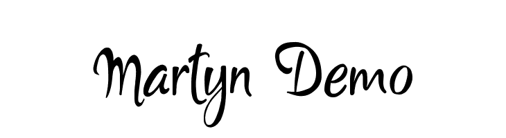 Martyn Demo Font