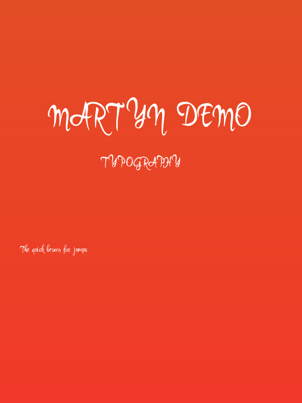 Martyn Demo Poster