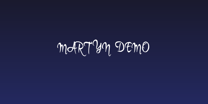 Martyn Demo Social Header